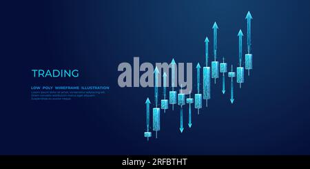 Ankurbelung der Investitionen in die Technologie blauer Hintergrund. Stock Vektor