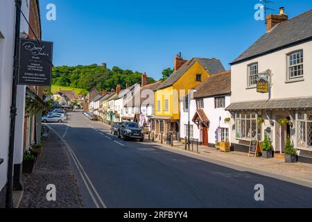 Das High St Dunster Somerset Stockfoto