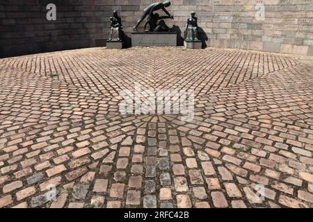 Das Fishermen's Memorial, Esbjerg, Dänemark. Stockfoto