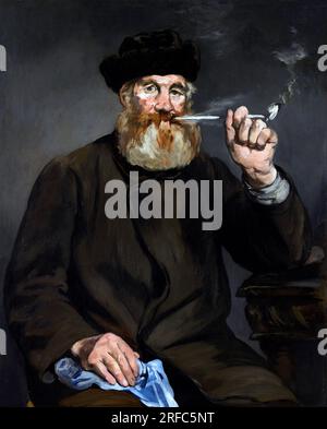 The Smoker von Edouard Manet (1832-1883), Öl auf Leinwand, 1886 Stockfoto