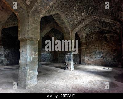 27. Juli 2023, Shivneri Fort ist eine militärische Festung aus dem 17. Jahrhundert, es ist der Geburtsort von Chhatrapati Shivaji Maharaj, Stockfoto