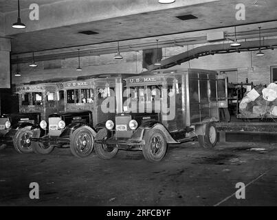 Postwagen an der Verladestelle, Washington, D.C., USA, Arthur Rothstein, USA Farm Security Administration, 1938 Stockfoto