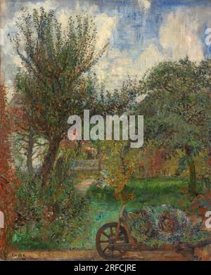 The Garden of the Rousseau Family 1885 von James Ensor Stockfoto