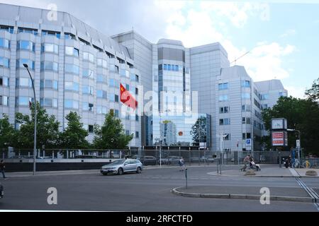 Berlin, Deutschland, 19. Juni 2023, chinesische Botschaft und Generalkonsulat am Märkischen Ufer Stockfoto