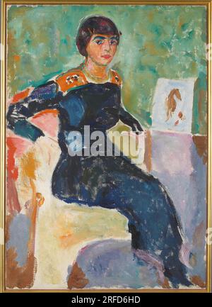 Elsa Glaser 1913 von Edvard Munch Stockfoto