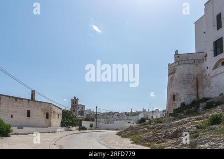 Ostuni, città biancha (weiße Stadt), Apulien, Süditalien Stockfoto