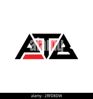 PTB-Logo mit Dreiecksbuchstaben und Dreiecksform. PTB-Dreieck-Logo-Monogramm. PTB-Dreieck-Vektor-Logo-Vorlage mit roter Farbe. PTB Triangul Stock Vektor