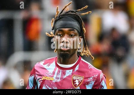 Linse, Frankreich. 02. Aug. 2023. Yann KARAMOH von Turin während des saisonfreundlichen Fußballspiels zwischen RC Lens und dem Turin FC am 2. August 2023 im Bollaert-Delelis-Stadion in Lens, Frankreich - Photo Matthieu Mirville/DPPI Credit: DPPI Media/Alamy Live News Stockfoto