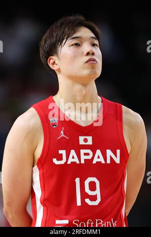 Gunma, Japan. 2. Aug. 2023. Yudai Nishida (JPN) Basketball : Basketball für Herren Internationales Freundschaftsspiel zwischen Japan 79-72 Neuseeland in der Open House Arena Ota in Gunma, Japan . Kredit: Naoki Morita/AFLO SPORT/Alamy Live News Stockfoto