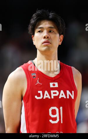 Gunma, Japan. 2. Aug. 2023. Hirotaka Yoshii (JPN) Basketball : Basketball für Herren Internationales Freundschaftsspiel zwischen Japan 79-72 Neuseeland in der Open House Arena Ota in Gunma, Japan . Kredit: Naoki Morita/AFLO SPORT/Alamy Live News Stockfoto