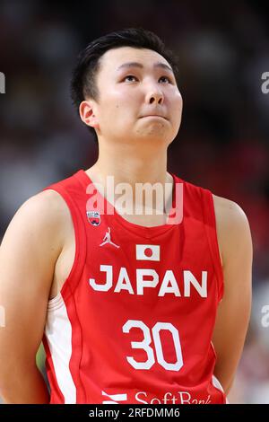 Gunma, Japan. 2. Aug. 2023. Keisei Tominaga (JPN) Basketball : Männer Basketball Internationales Freundschaftsspiel zwischen Japan 79-72 Neuseeland in der Open House Arena Ota in Gunma, Japan . Kredit: Naoki Morita/AFLO SPORT/Alamy Live News Stockfoto