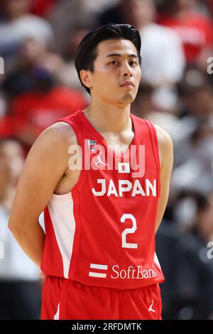 Gunma, Japan. 2. Aug. 2023. Yuki Togashi (JPN) Basketball : Basketball für Herren Internationales Freundschaftsspiel zwischen Japan 79-72 Neuseeland in der Open House Arena Ota in Gunma, Japan . Kredit: Naoki Morita/AFLO SPORT/Alamy Live News Stockfoto