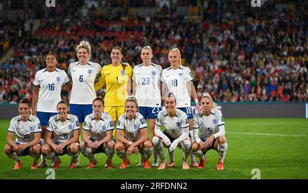 Suncorp Stadium, Brisbane - 22 2023. Juli: Foto der englischen Mannschaft für das Spiel der Weltmeisterschaft 2023 gegen Haiti Stockfoto