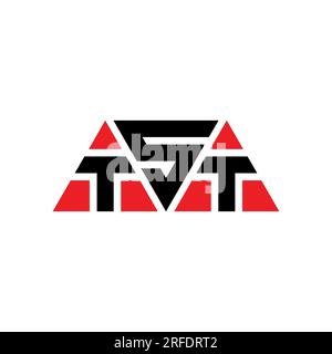 TST-Logo mit Dreiecksbuchstaben und Dreiecksform. TST-Dreieck-Logo-Monogramm. TST-dreieckige Vektor-Logo-Vorlage mit roter Farbe. TST Triangul Stock Vektor