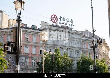 Oktogon-Kreuzung, Pest, Zentrum von Budapest, Ungarn Stockfoto