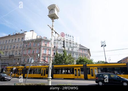 Oktogon-Kreuzung, Pest, Zentrum von Budapest, Ungarn Stockfoto