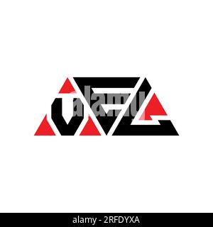 LOGO mit DREIECKSBUCHSTABEN UND STYLING in Dreiecksform. MONOGRAMM mit DREIECK-Logo. VEKTOR-Logo-Vorlage FÜR VEKTOR MIT ABGEFLACHTEN Dreiecken in roter Farbe. VVEL triangul Stock Vektor