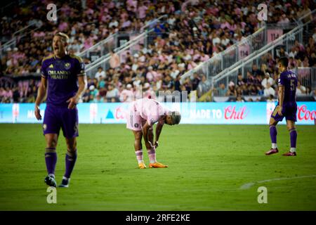 Fort Lauderdale, Florida, USA. 2. August 2023. 17-Josef Martínez aus Inter Miami Fort Lauderdale, FL, USA. 2. August 2023. Kredit: Yaroslav Sabitov/YES Market Media/Alamy Live News Stockfoto