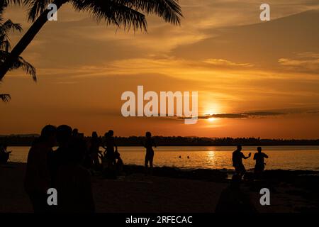 siargao Cloud 9 Strand philippinen Stockfoto