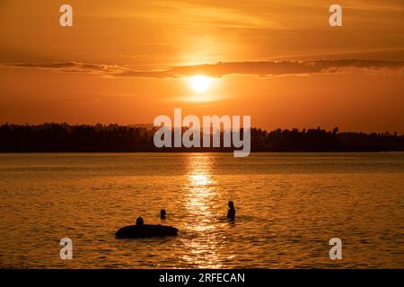 siargao Cloud 9 Strand philippinen Stockfoto