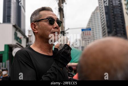 Bangkok Car Mob & Proteste Mi 2. Aug 2023 Stockfoto