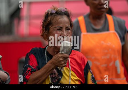 Bangkok Car Mob & Proteste Mi 2. Aug 2023 Stockfoto