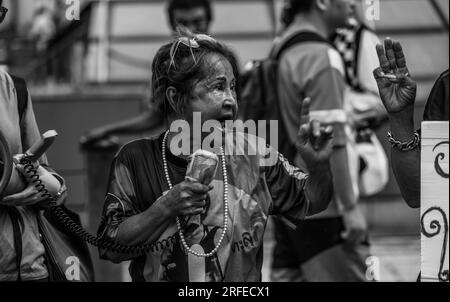 Bangkok Car Mob & Proteste Mi 2. Aug 2023 Stockfoto