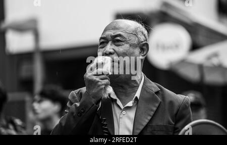 Bangkok Car Mob & Proteste Mi 2. Aug 2023 Stockfoto