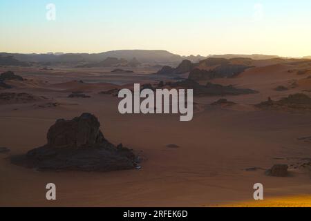 Tassili N'Ajjer Nationalpark in algerien Stockfoto