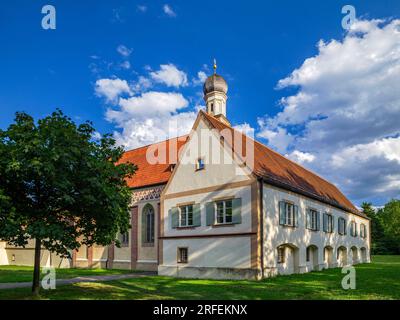 Kapelle, Schloss Blutenburg, Obermenzing, München, Oberbayern, Bayern, Süddeutschland, Deutschland, Europa Stockfoto