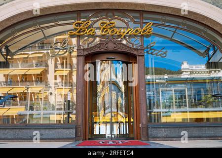 Schweiz, Kanton Vaud, Montreux, Luxushotel Fairmont Le Montreux Palace, Eingang zum Belle Epoque Zimmer: The Coupole Stockfoto