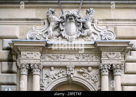 Schweiz, Kanton Luzern, Luzern, Rathaus am Kornmarkt Stockfoto