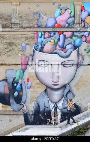 Frankreich, Herault, Sete, Straßenkunst vom Künstler Seth Stockfoto