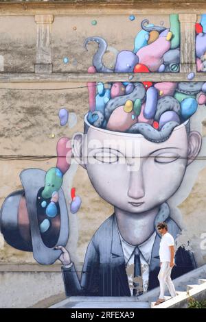 Frankreich, Herault, Sete, Straßenkunst vom Künstler Seth Stockfoto