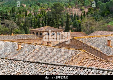 Frankreich, Aude, Narbonne, Abtei Fontfroide Stockfoto