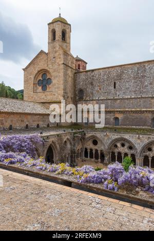 Frankreich, Aude, Narbonne, Abtei Fontfroide Stockfoto