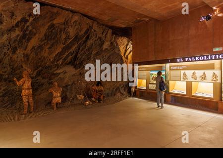 Spanien, Kastilien und Leon, Villar de la Yegua, Stätten der prähistorischen Felskunst im COA-Tal und Siega Verde, das von der UNESCO zum Weltkulturerbe erklärt wurde, das Museum Stockfoto