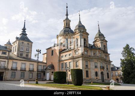 Spanien, Kastilien und Leon, La Granja de San Ildefonso, Königspalast von La Granja de San Ildefonso Stockfoto