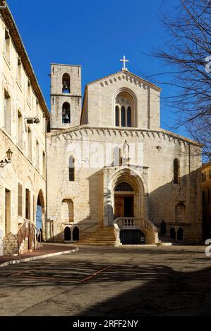 Frankreich, Alpes Maritimes, Grasse, historisches Zentrum, Kathedrale Notre-Dame du Puy, 13. Jahrhundert Stockfoto