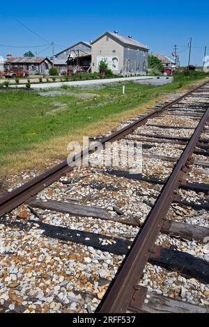 Gästezimmer in den USA, Mississippi, Clarksdale, Hopson in einer ehemaligen Baumwollplantage Stockfoto