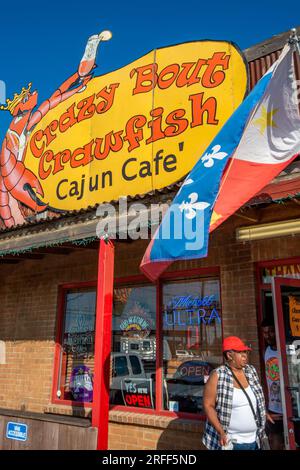 USA, Louisiana, Breaux Bridge, Crazy Bout Crawfish Restaurant Stockfoto
