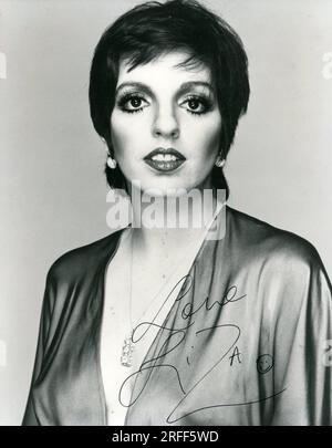 LIZA MINNELLI 1978 Portrait Publicity für die europäische Konzerttour Stockfoto