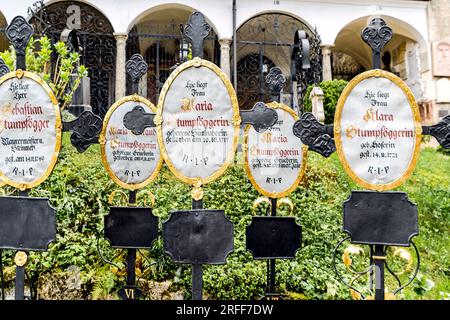 Salzburg (Österreich): Friedhof St. Peter; Friedhof an der St. Peter Kirche Stockfoto