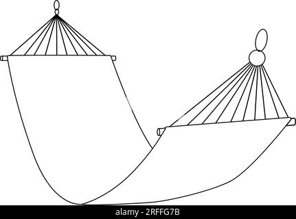 Logo-Vorlage für Hängematten-Symbol Vektordarstellung Stock Vektor