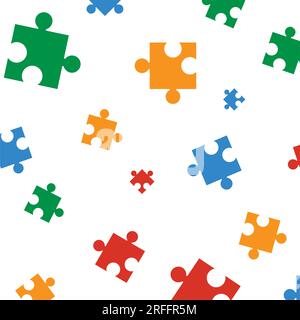 Hintergrund mit Puzzlemotiv Vektordesign Stock Vektor