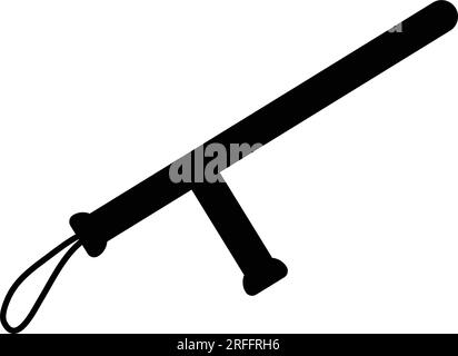 Polizeischläger-Symbol, Vektorsymbol-Design Stock Vektor