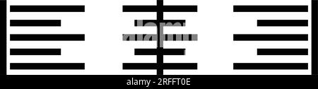 Sammlung von Alignment-Symbolen. Symbolsatz ausrichten. Satz schwarzer Bearbeitungs- und Formatierungssymbole Stock Vektor