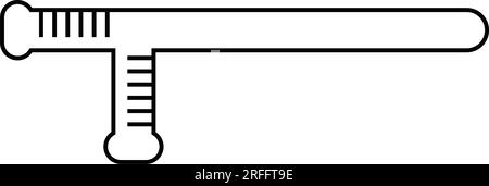 Polizeischläger-Symbol, Vektorsymbol-Design Stock Vektor