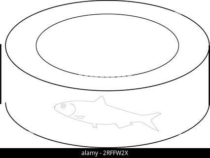 Sardinensymbol Vektordarstellung Symboldesign Stock Vektor