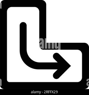 Geben Sie das Design der Symbolvektordarstellung ein Stock Vektor